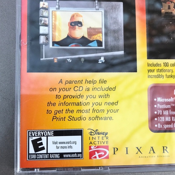Disney Pixar Incredibles PC-CD ROM Print Studio - Picture 3 of 16